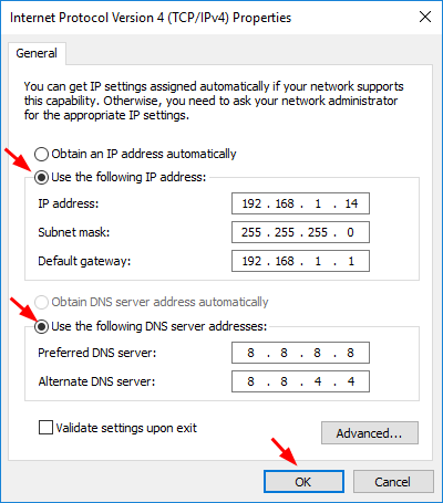[Solved] “Local Area Connection” doesn’t have a valid IP configuration 